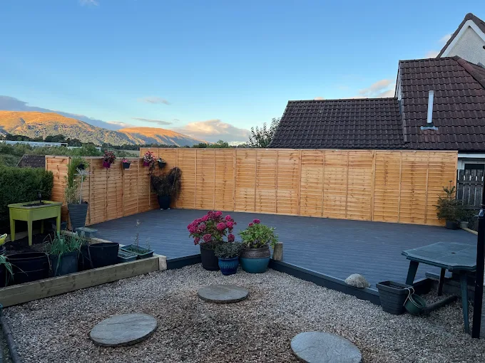 Garden landscaping project in Stirling area